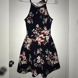 TJ Maxx Floral Print Halter Dress